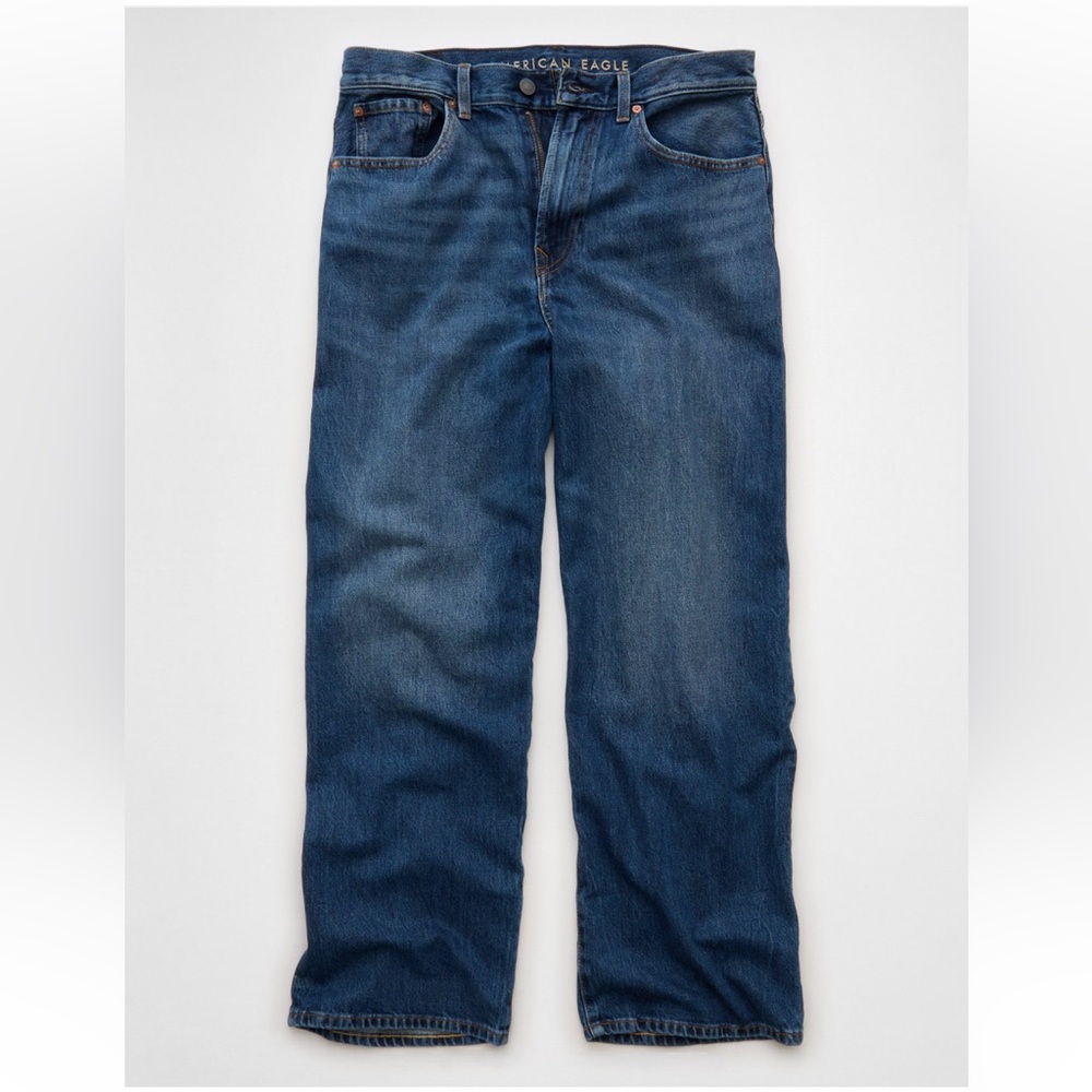 American Eagle Outfitters Men's Relaxed Jeans - Dark Blue
